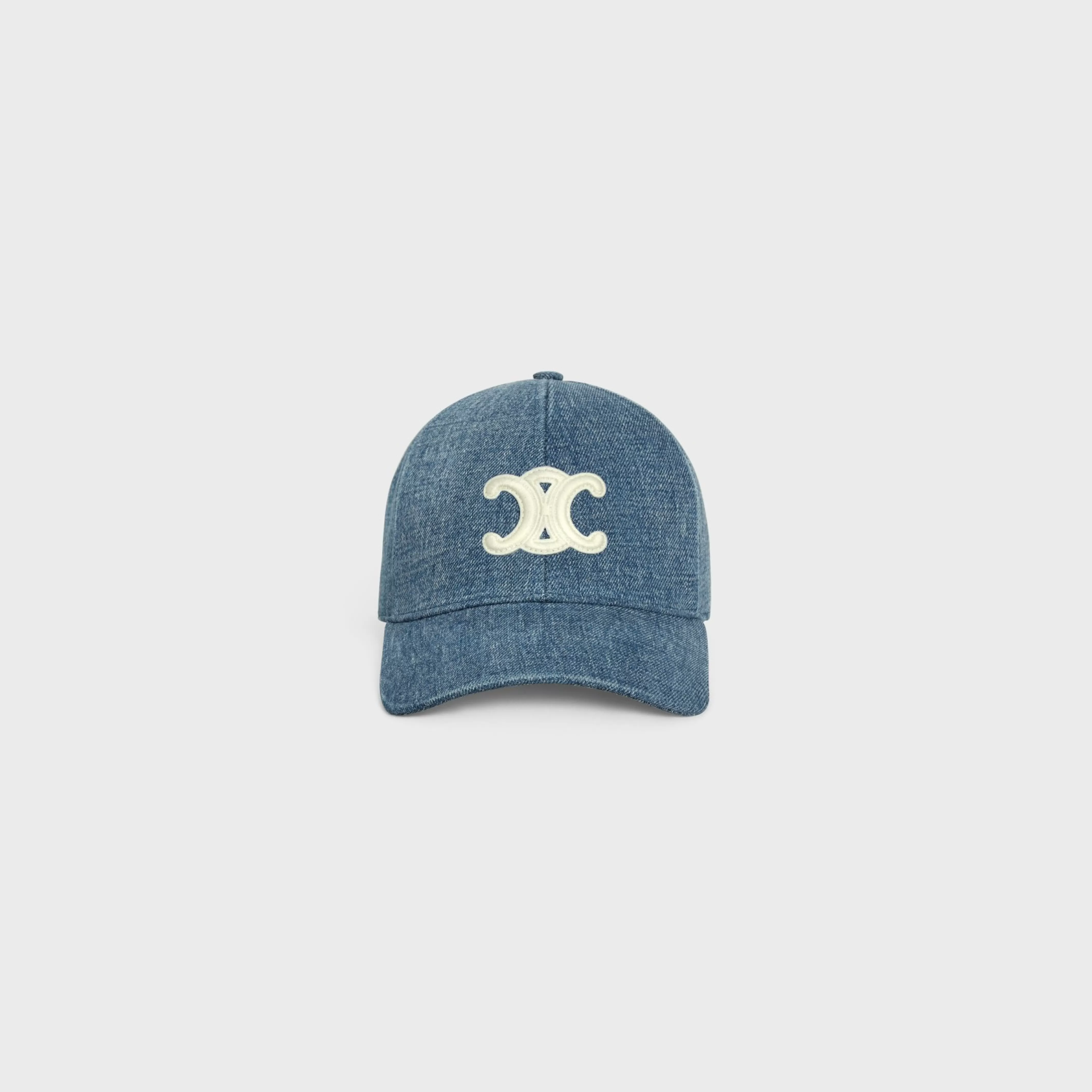 TRIOMPHE BASEBALL CAP IN DENIM UNION WASH^CELINE Online