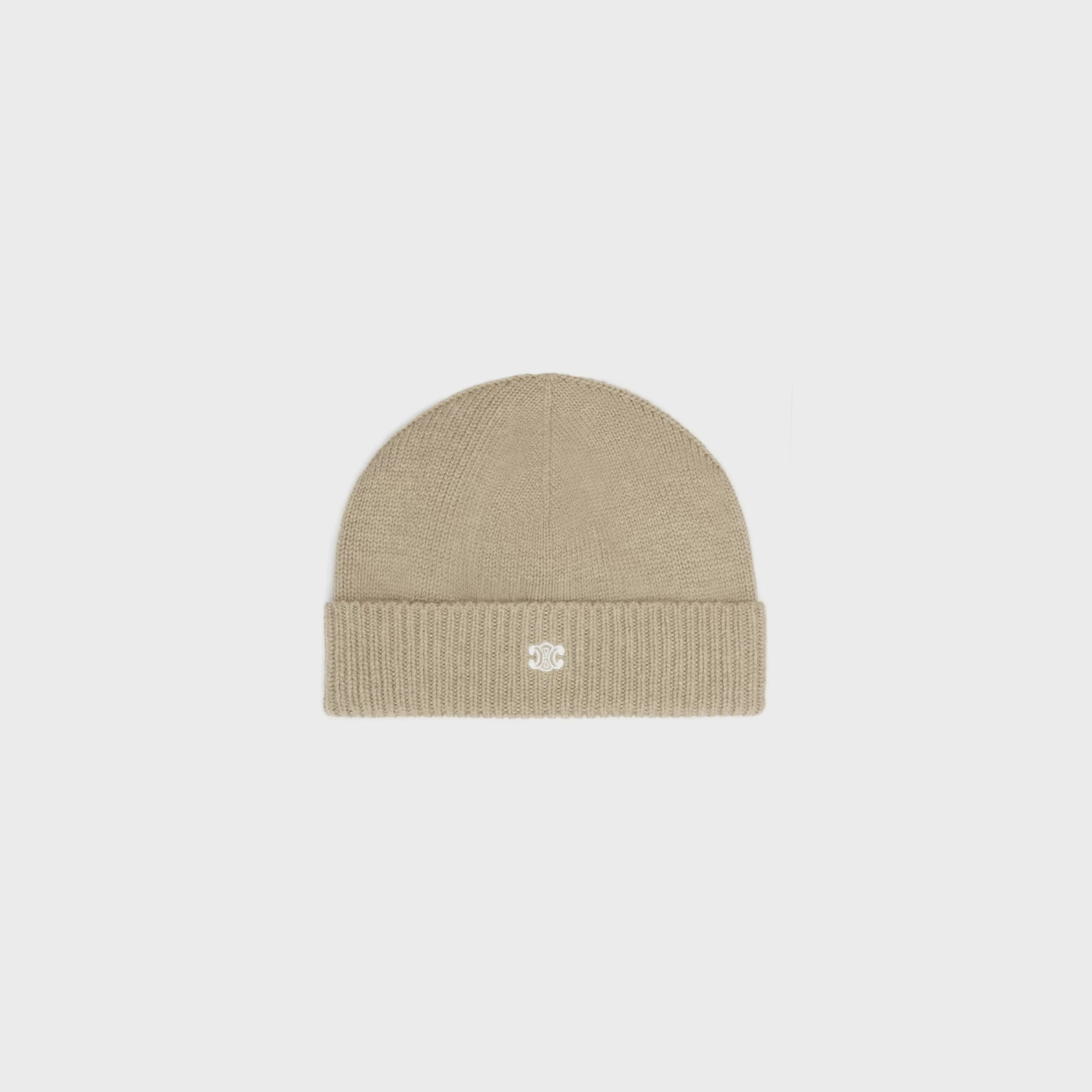 triomphe beanie in wool and cashmere^CELINE Sale