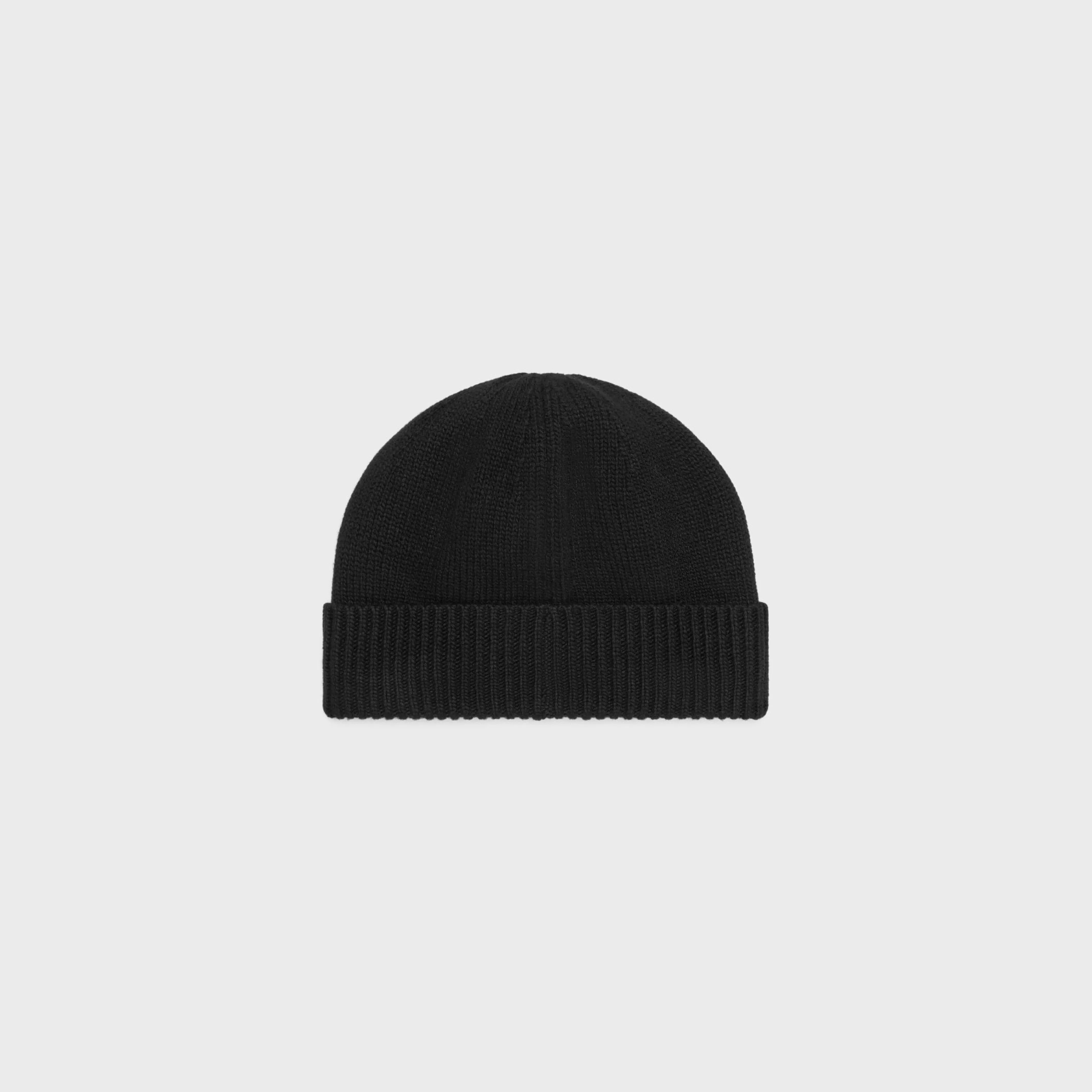 triomphe beanie in wool and cashmere^CELINE Outlet