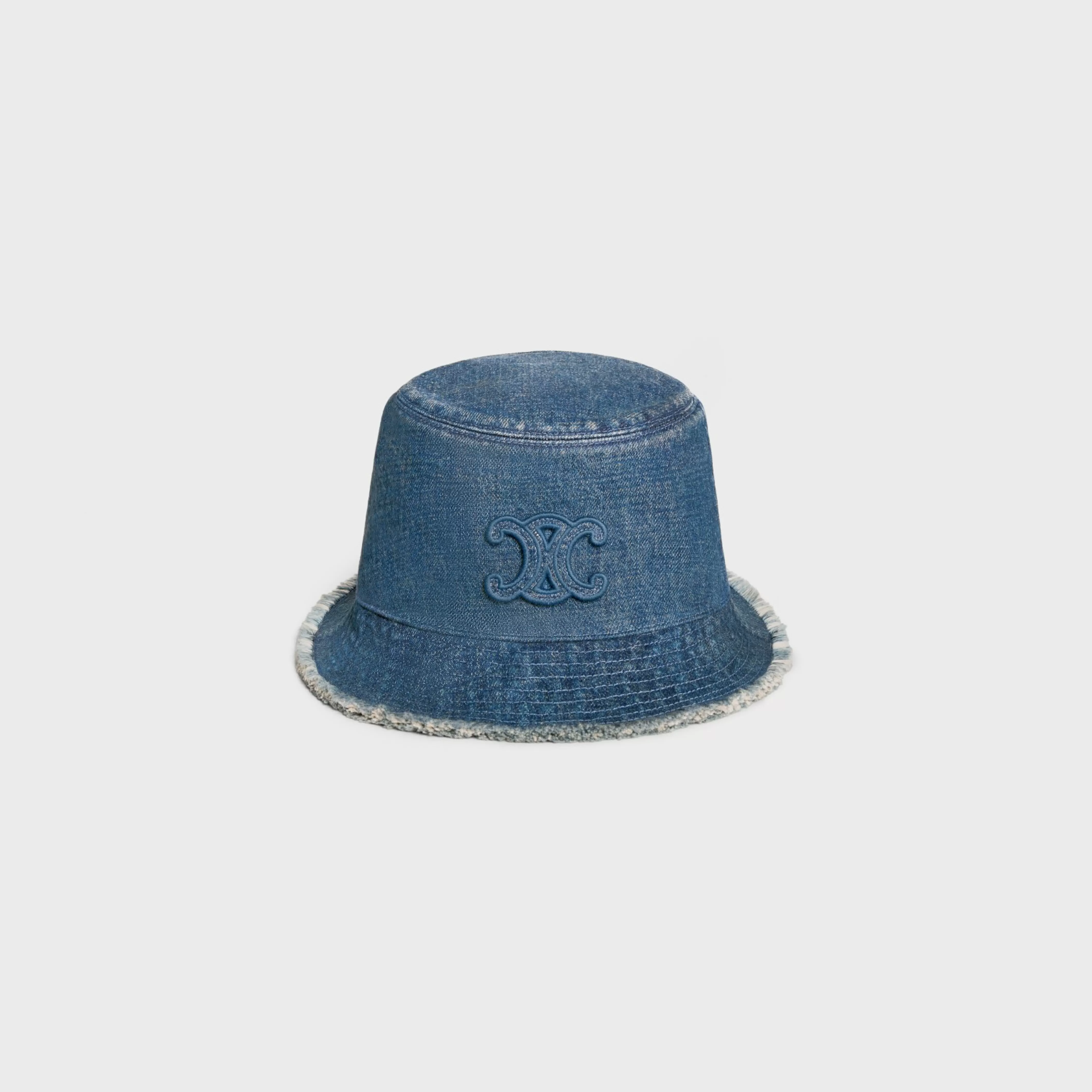 triomphe bucket hat in dark union wash denim^CELINE New