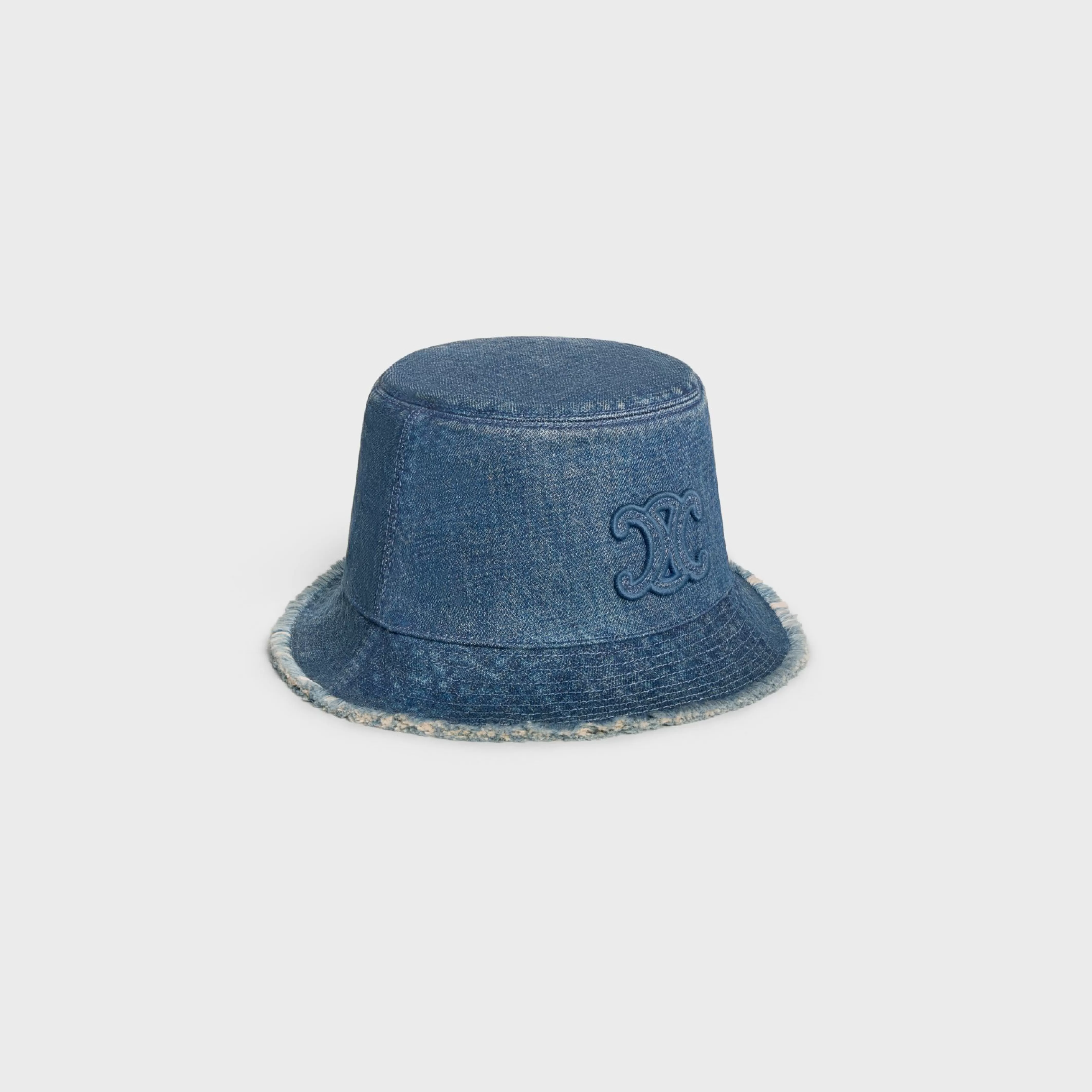 triomphe bucket hat in dark union wash denim^CELINE New