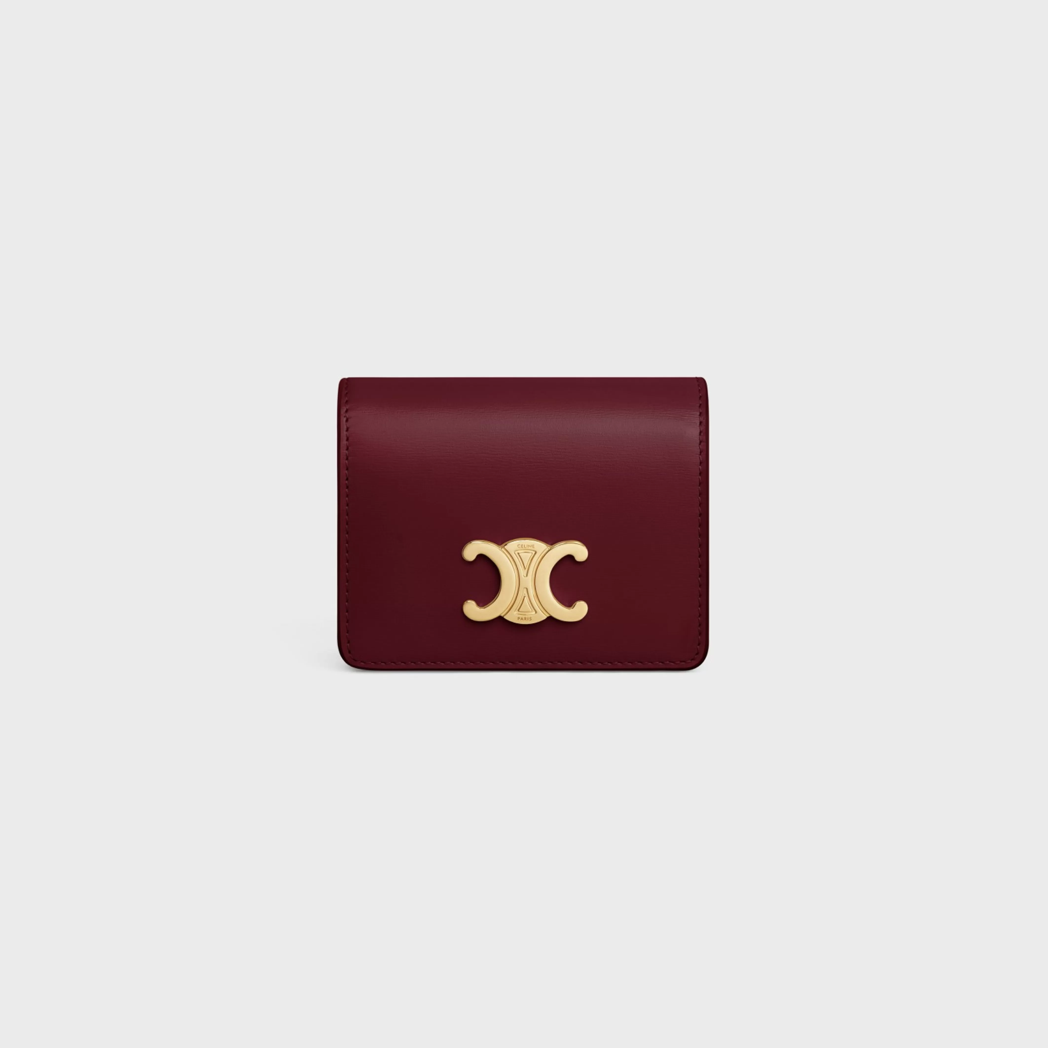 TRIOMPHE BUSINESS CARD HOLDER in SHINY CALFSKIN^CELINE Outlet