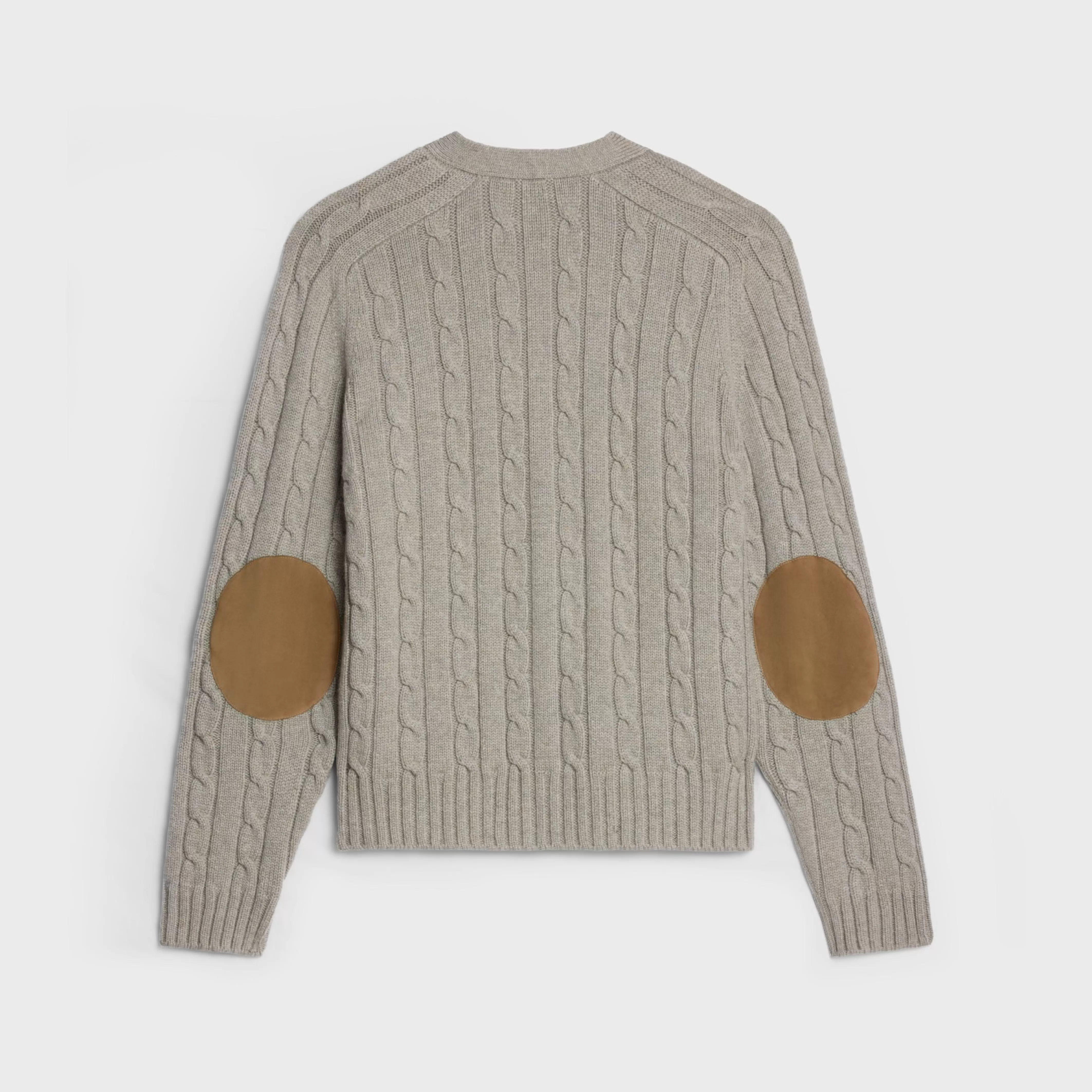 triomphe cardigan in cable-knit cashmere^CELINE New