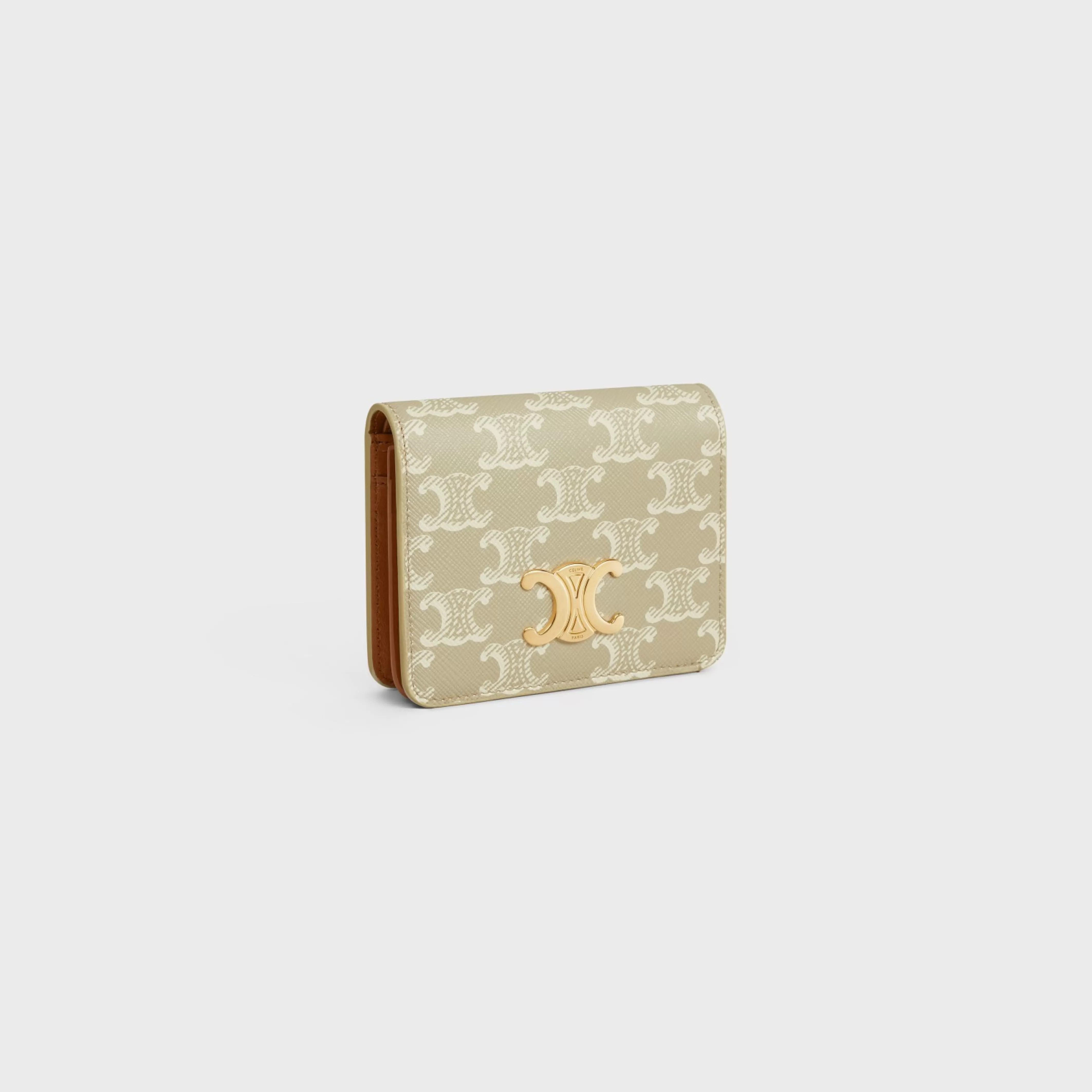 TRIOMPHE COMPACT WALLET in TRIOMPHE CANVAS^CELINE Clearance