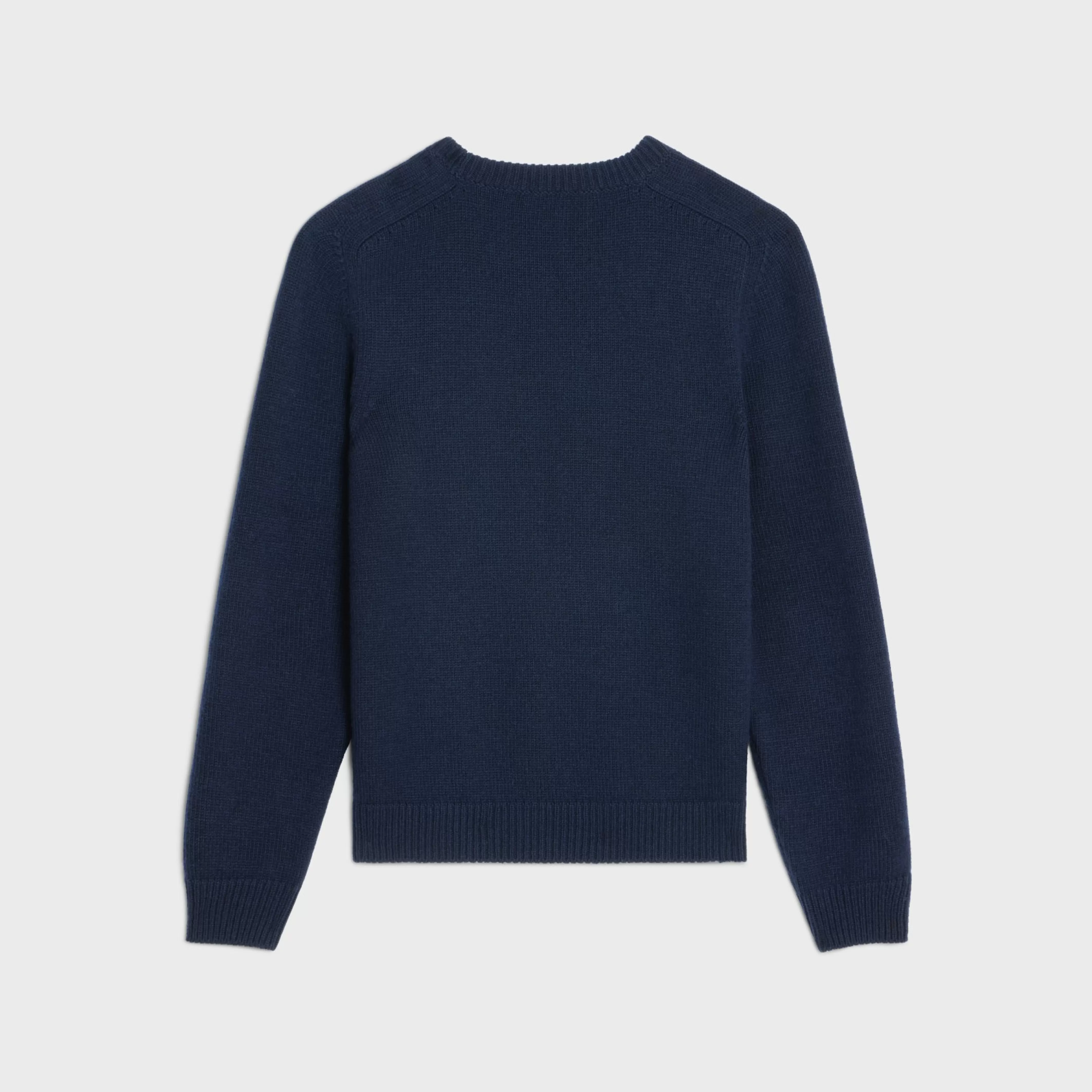 triomphe crew neck sweater in cashmere wool^CELINE Fashion