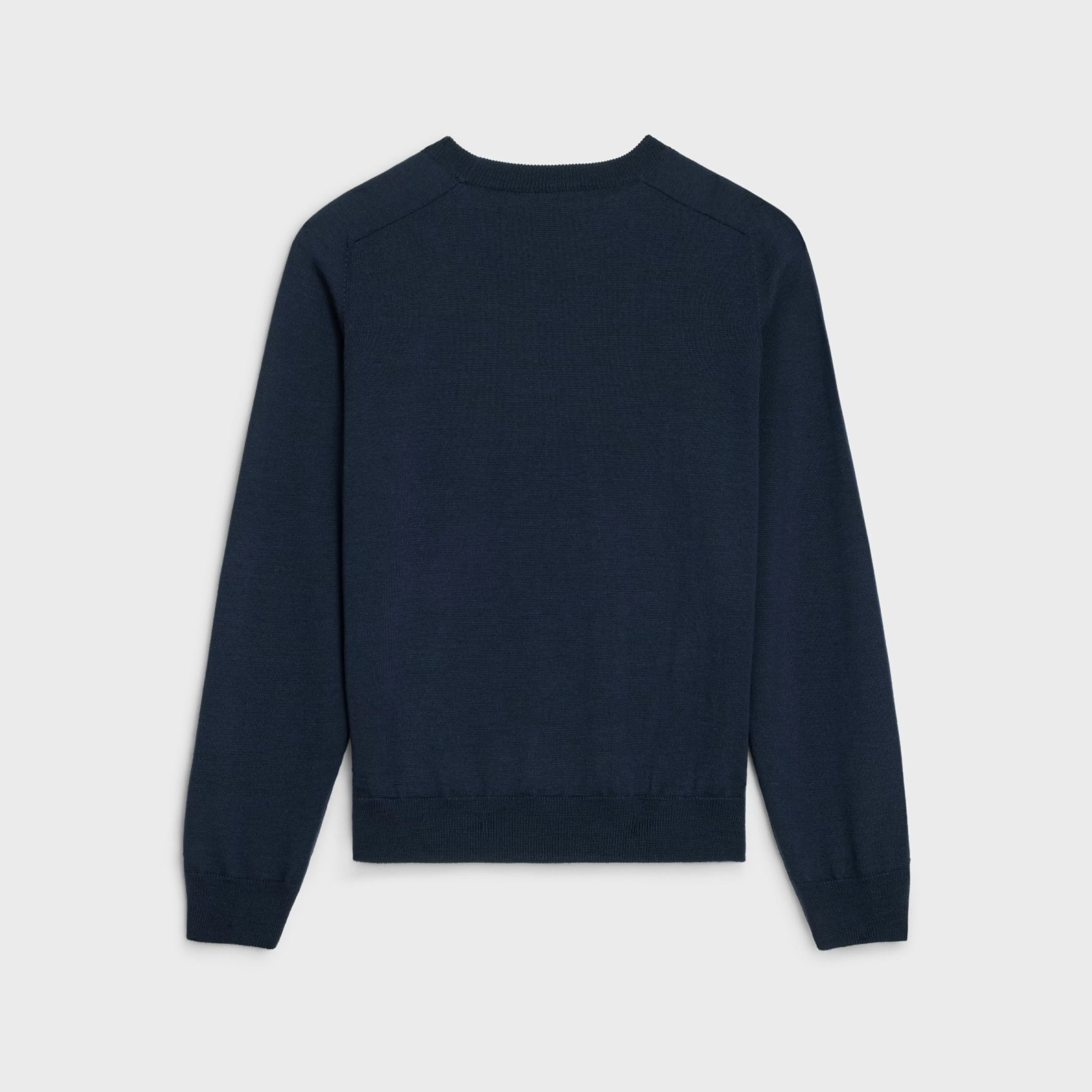 triomphe crew neck sweater in wool^CELINE Flash Sale