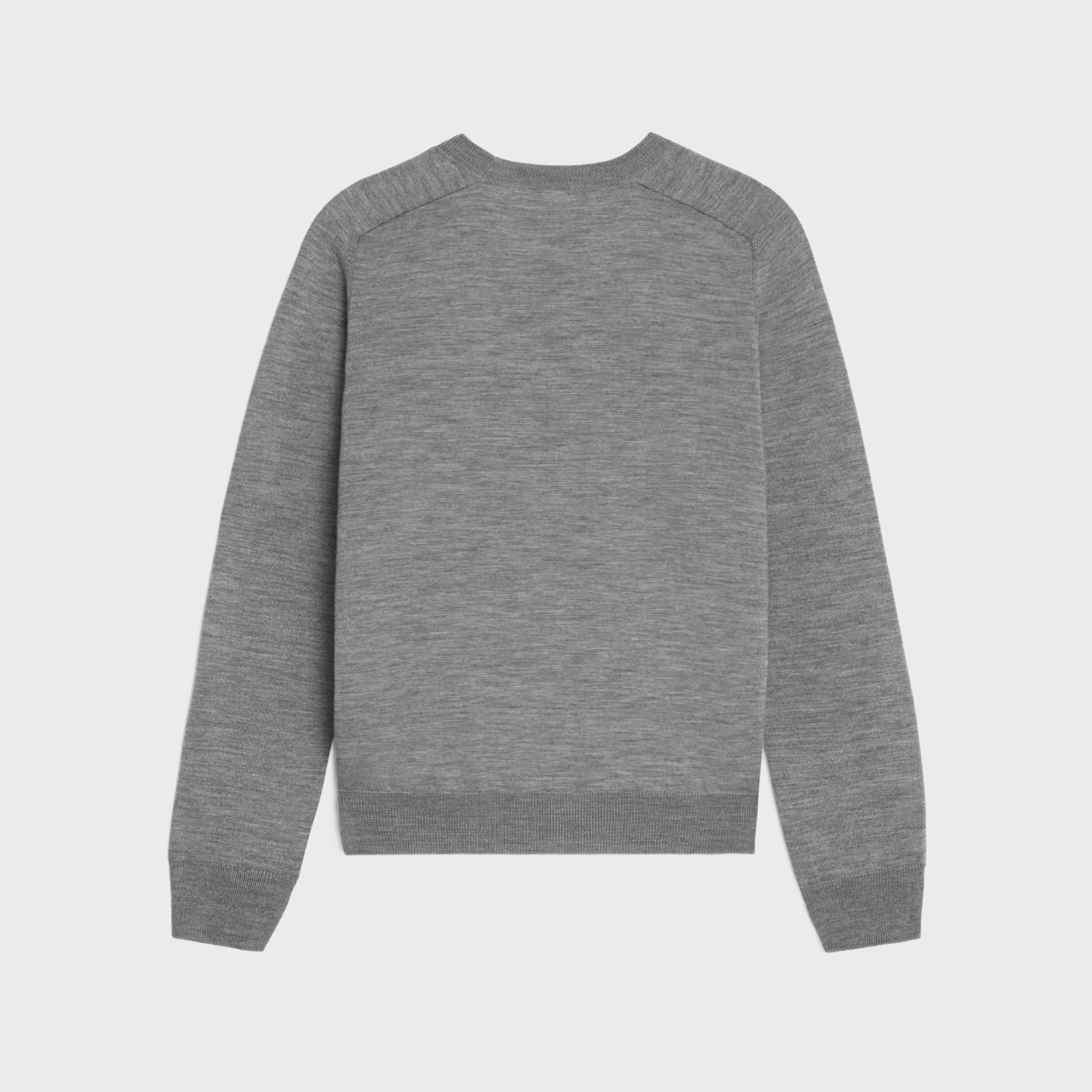 triomphe crew neck sweater in wool^CELINE Flash Sale