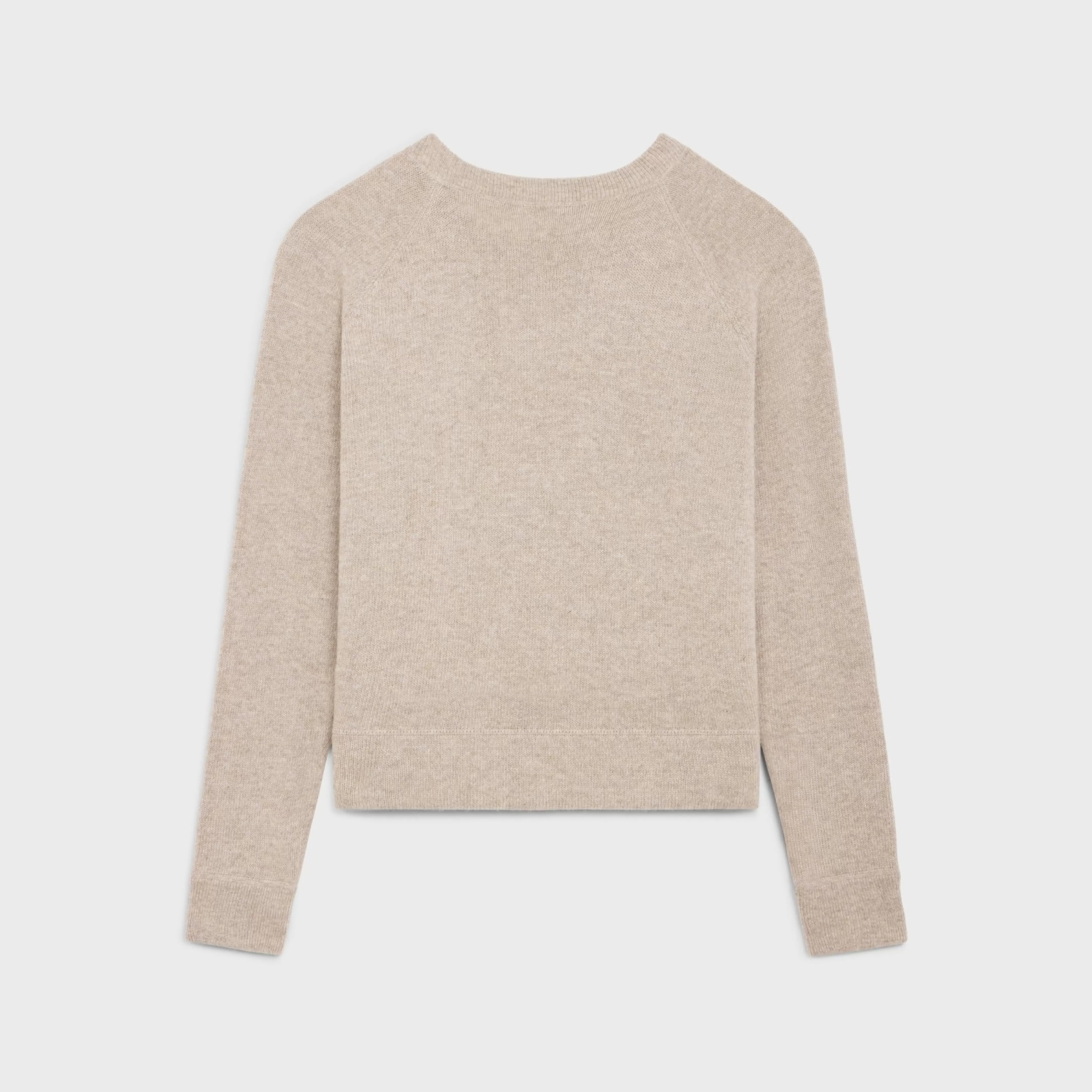 triomphe crew neck sweater in wool and cashmere^CELINE Clearance