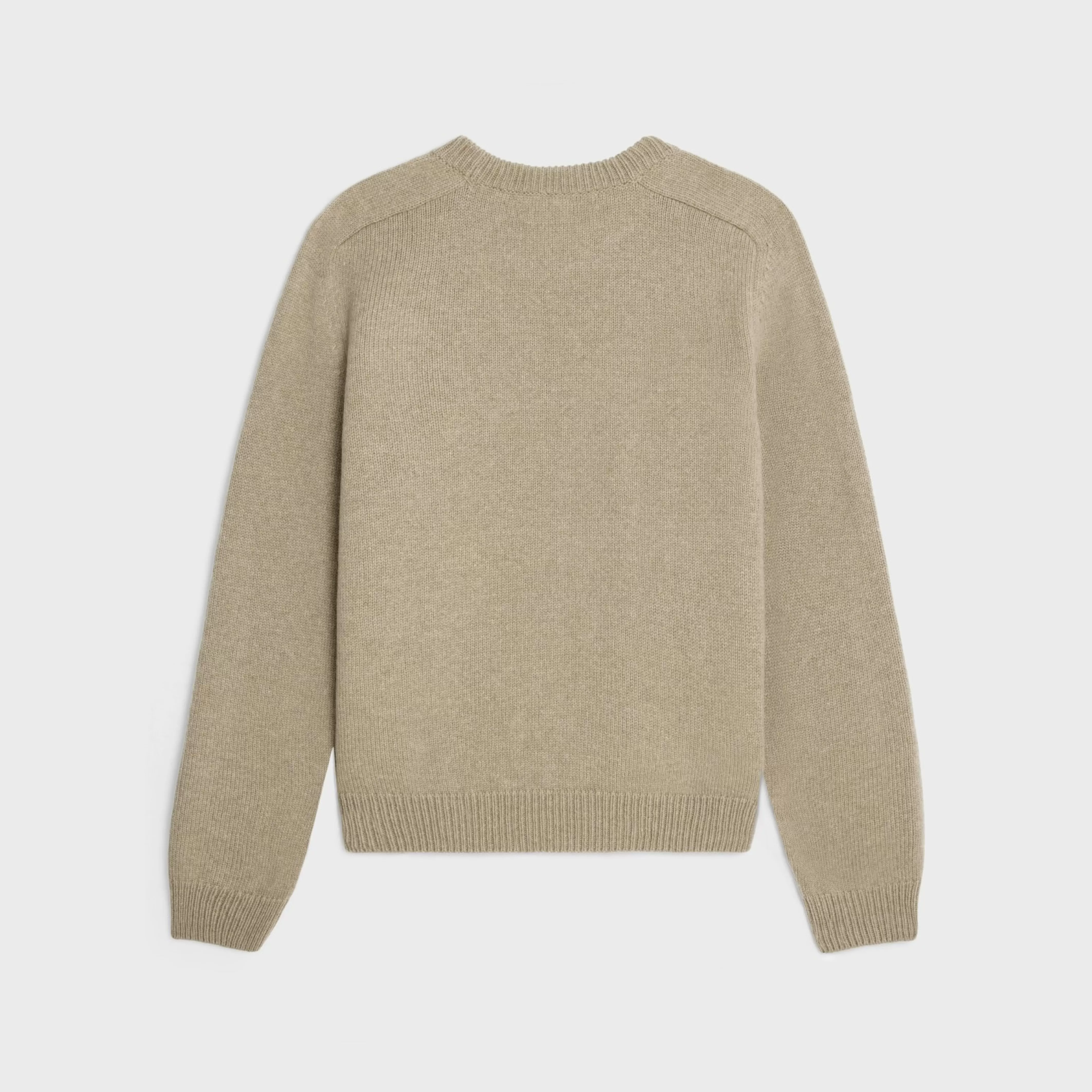 triomphe crew neck sweater in wool and cashmere^CELINE Hot