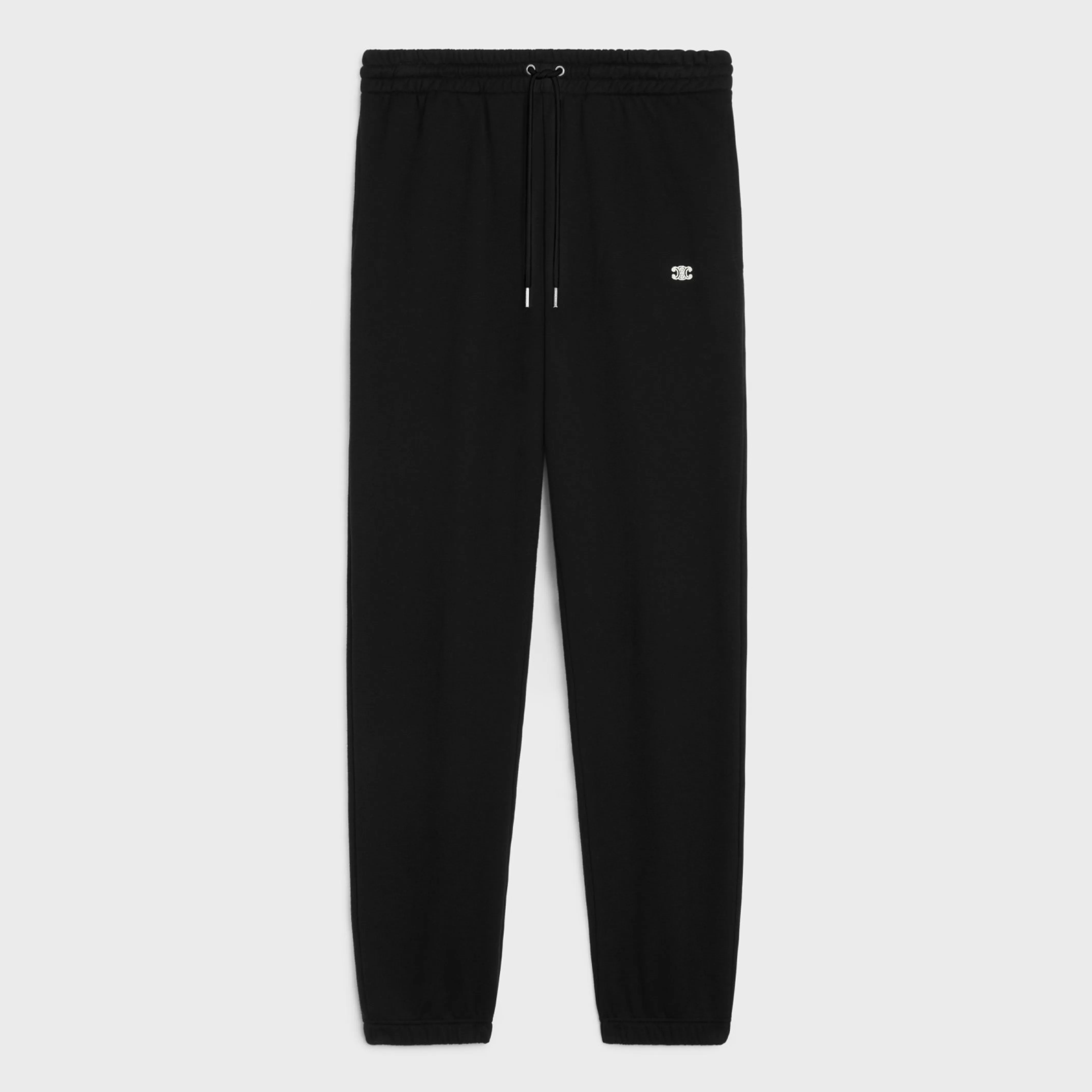 triomphe loose track pants in cotton and cashmere^CELINE Fashion