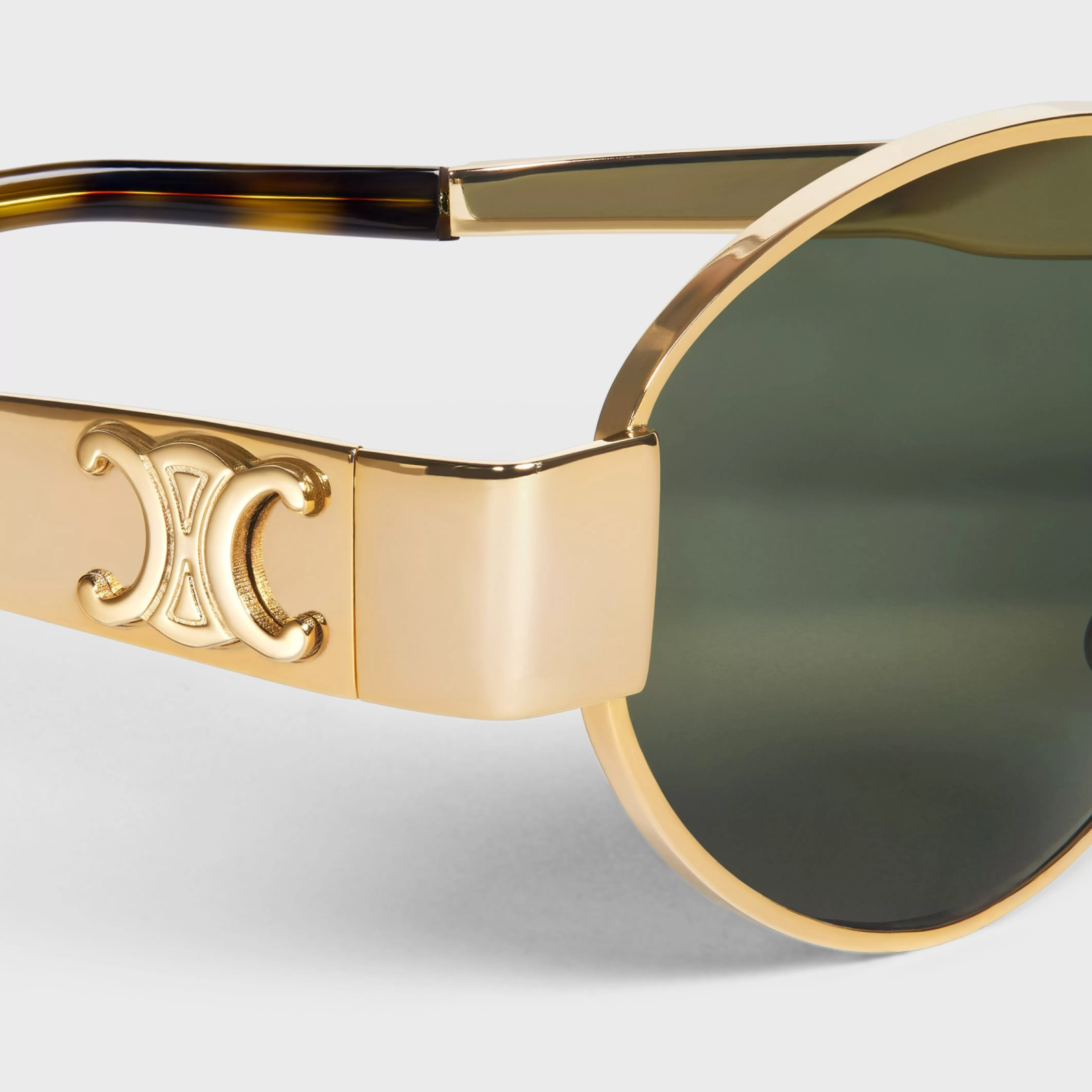 Triomphe Metal 01 sunglasses in Metal^CELINE Online