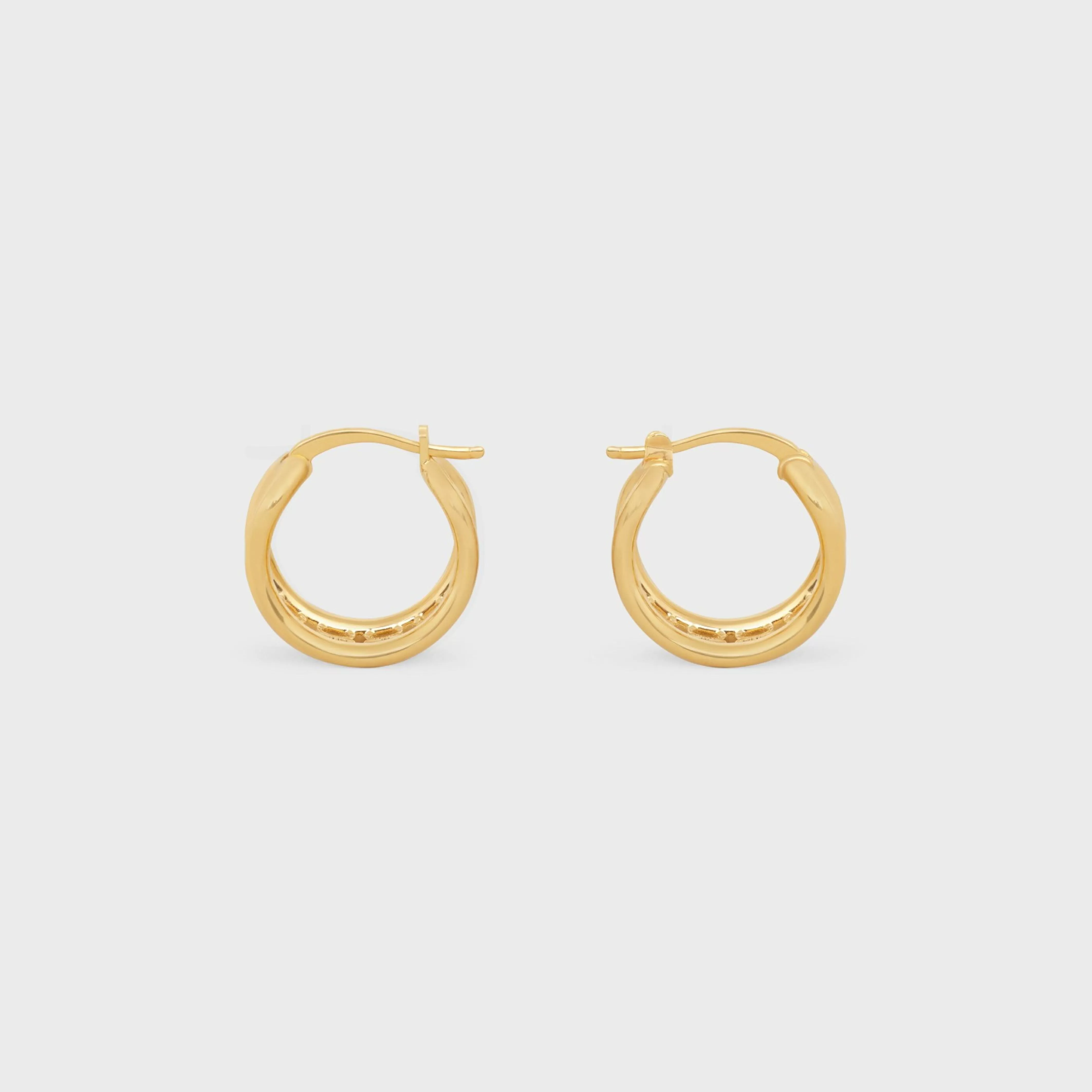 Triomphe Multi Hoops in Brass with Gold Finish^CELINE Sale