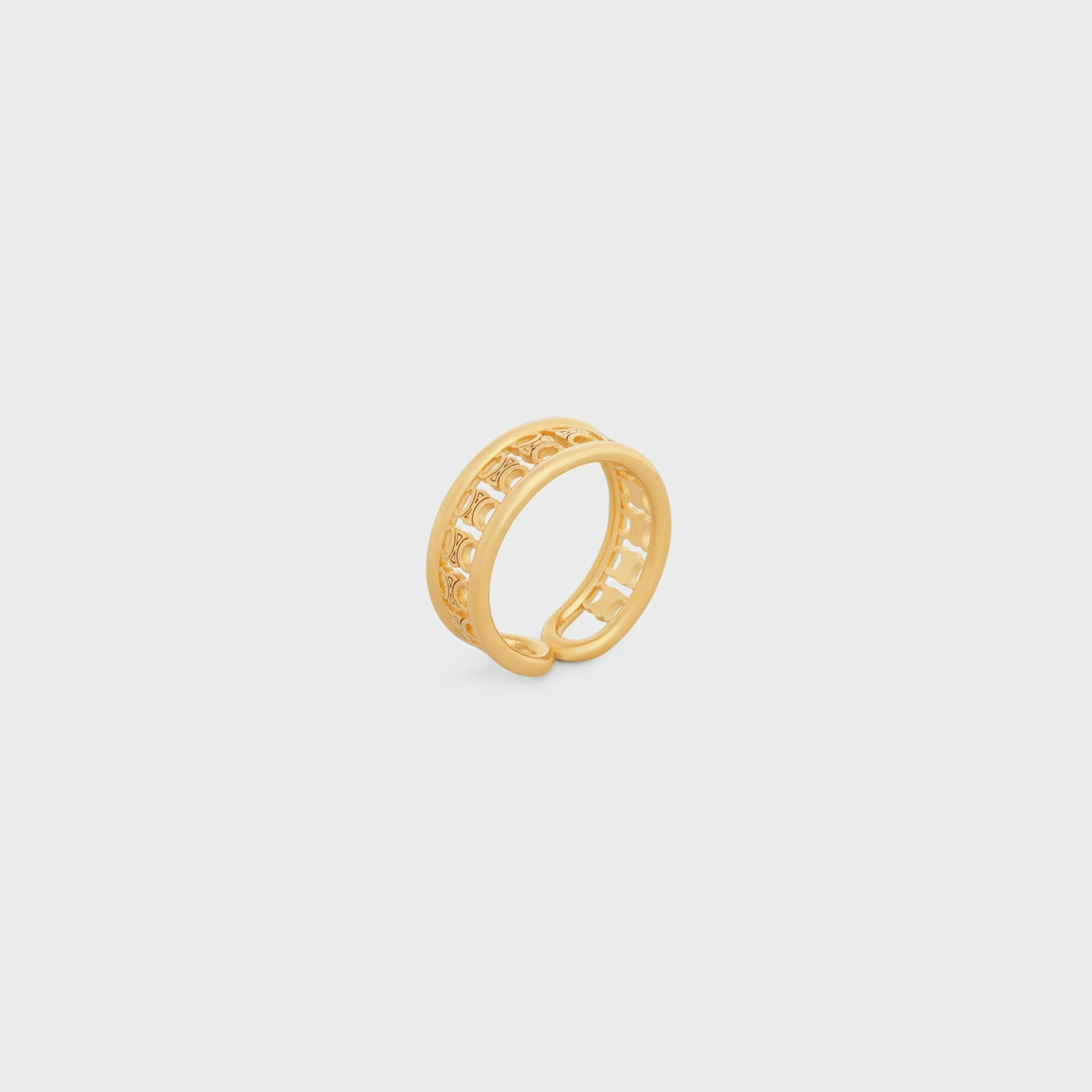 Triomphe Multi Ring in Brass with Gold Finish^CELINE Discount