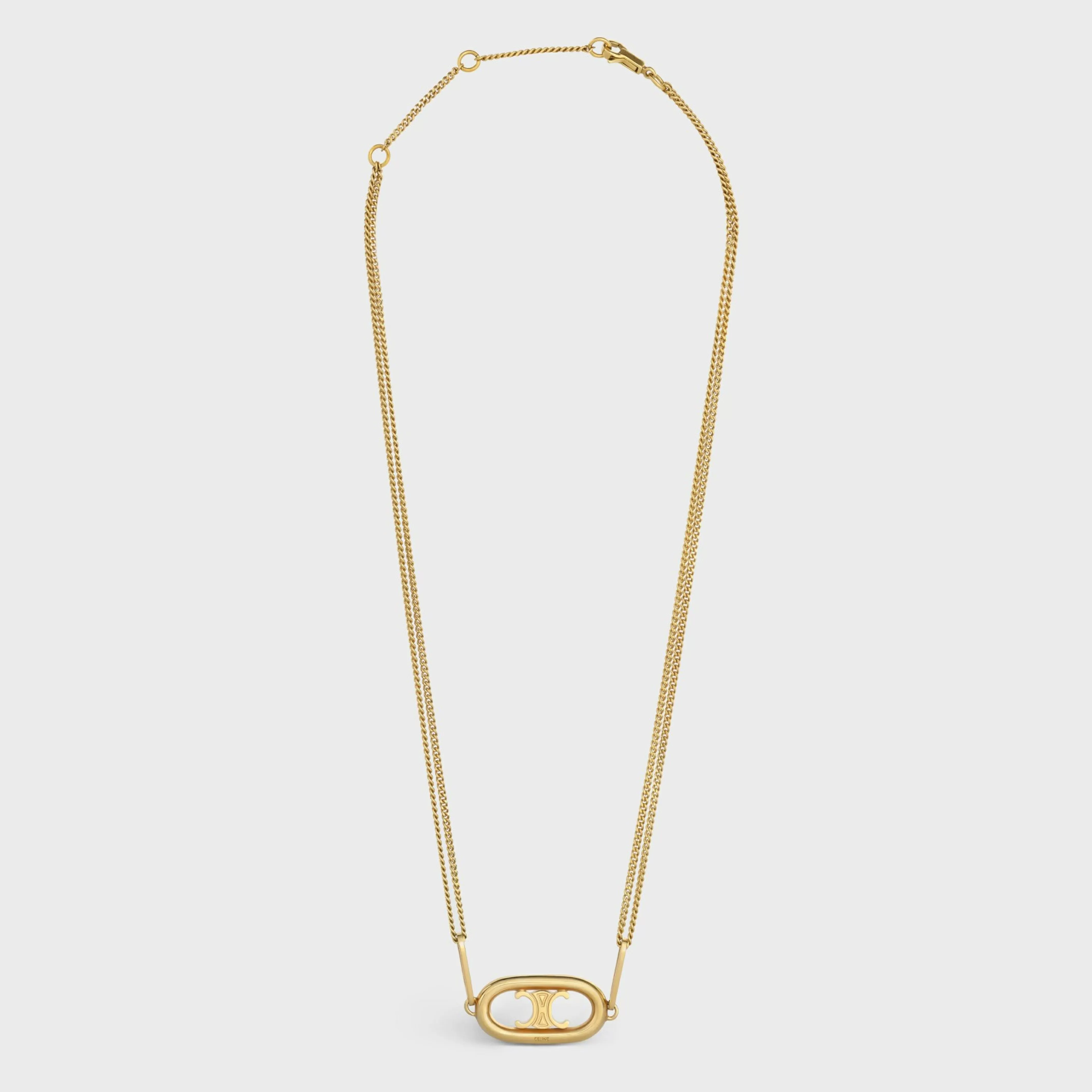 Triomphe Necklace in Gold Brass^CELINE Hot