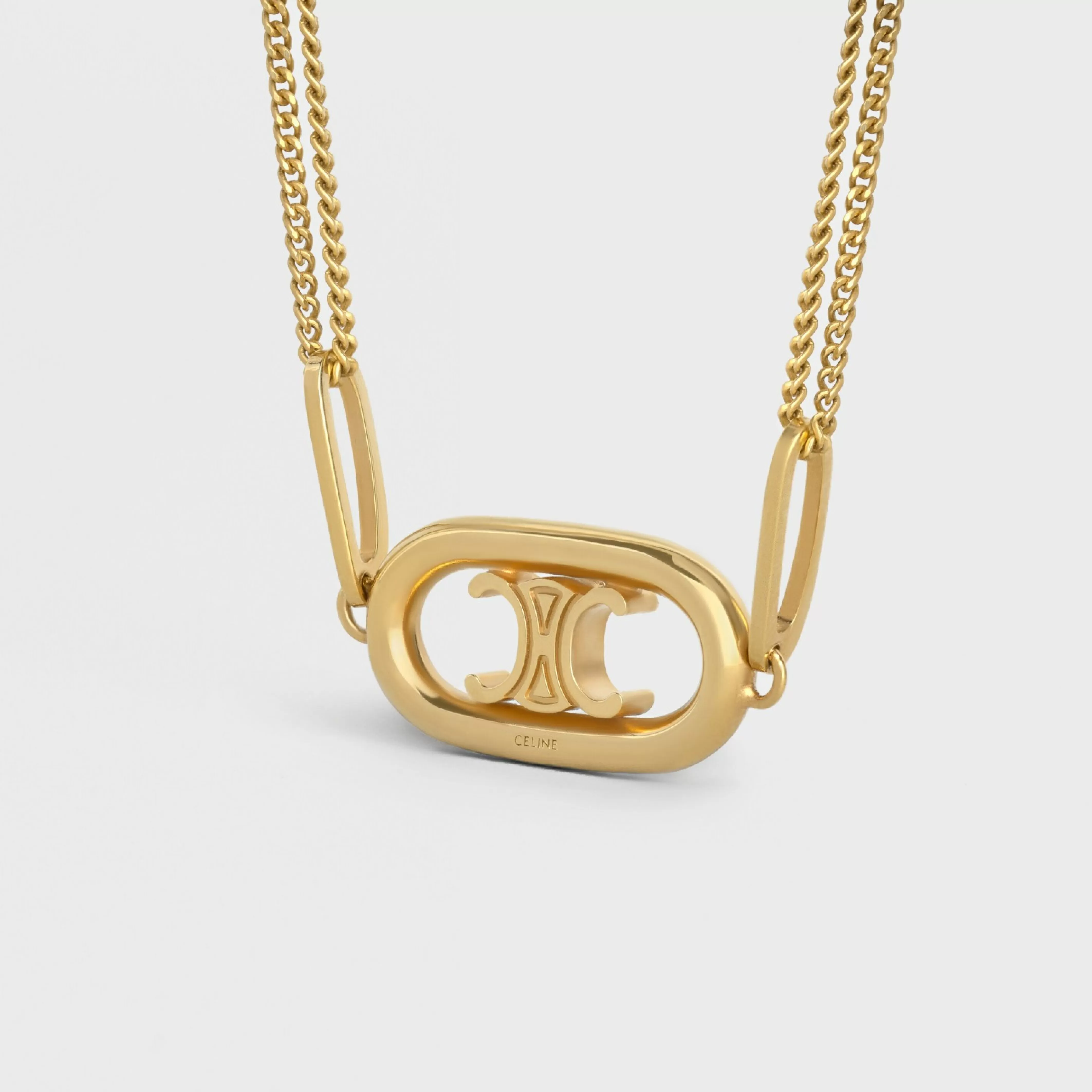 Triomphe Necklace in Gold Brass^CELINE Hot