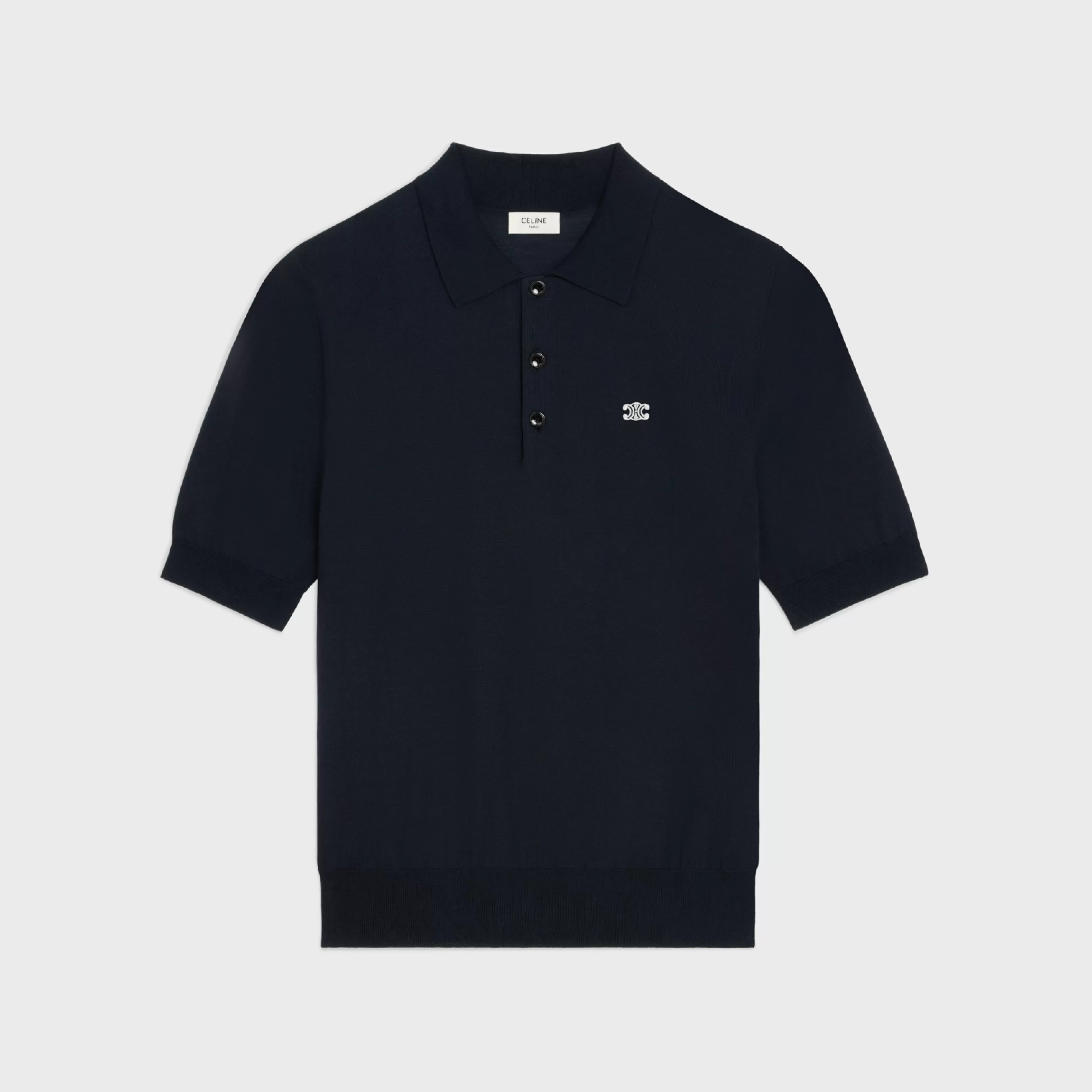 triomphe polo in fine cotton^CELINE Outlet