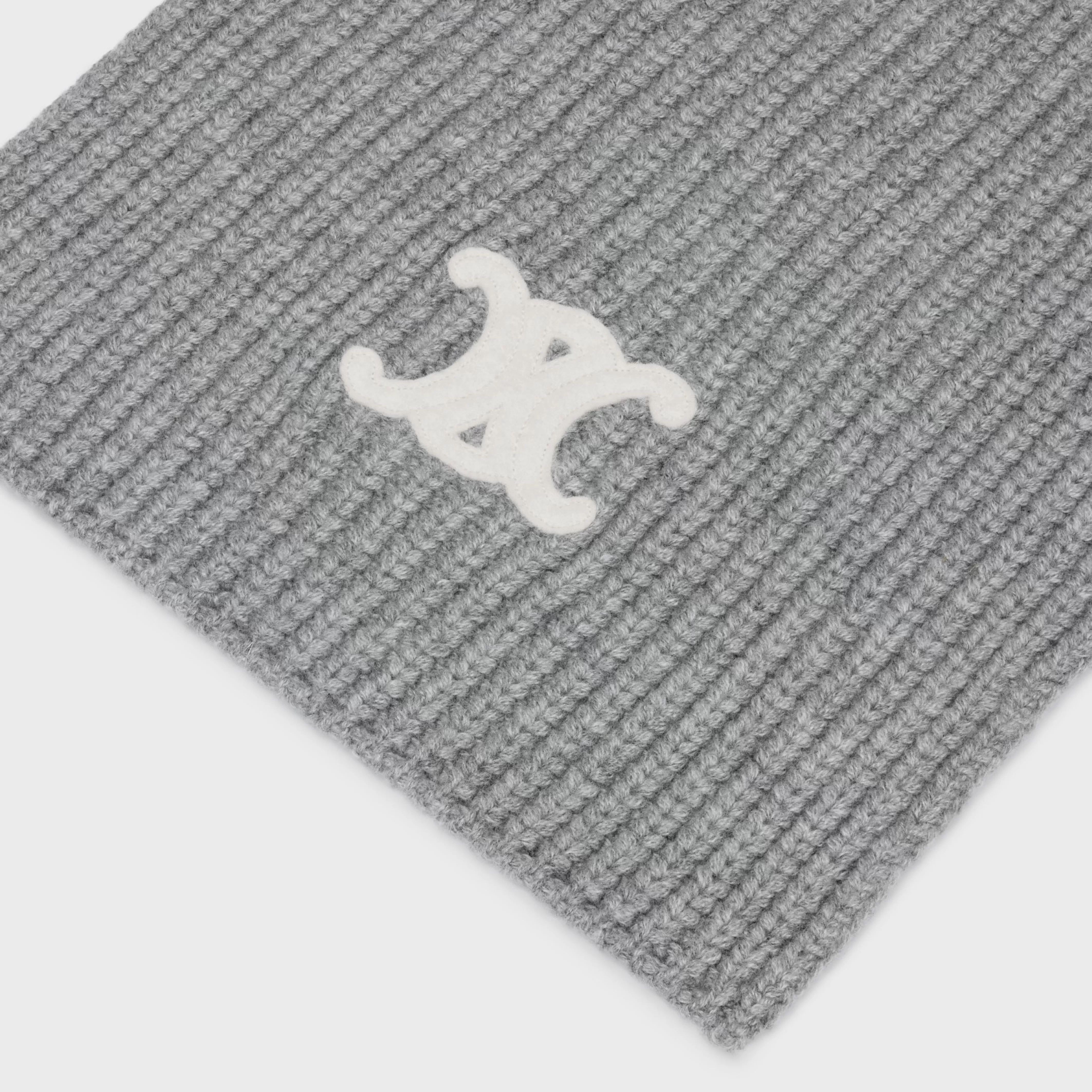 TRIOMPHE SCARF IN RIBBED CASHMERE WOOL^CELINE Outlet