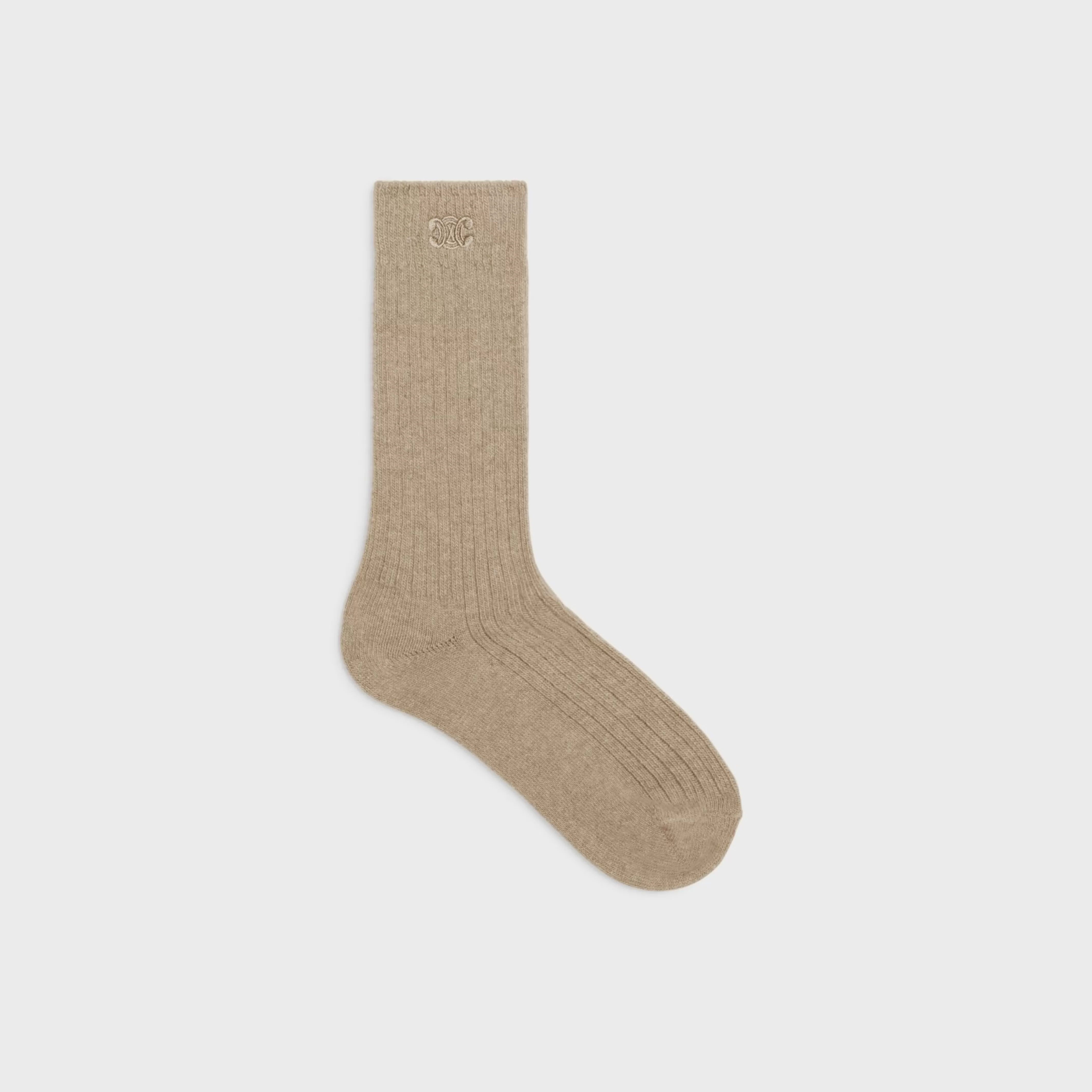 triomphe socks in wool and cashmere^CELINE Best Sale