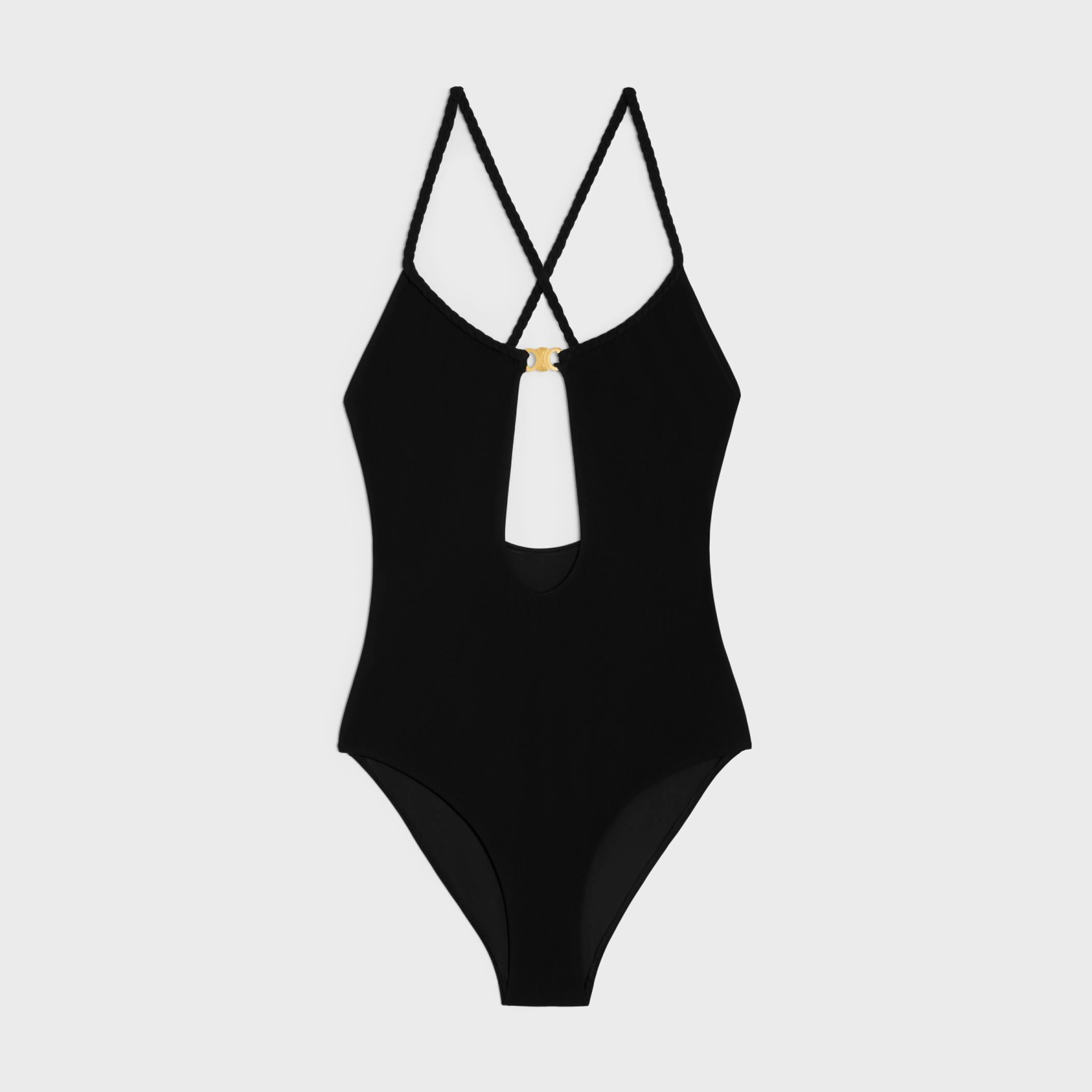 triomphe swimsuit in matte jersey^CELINE Store