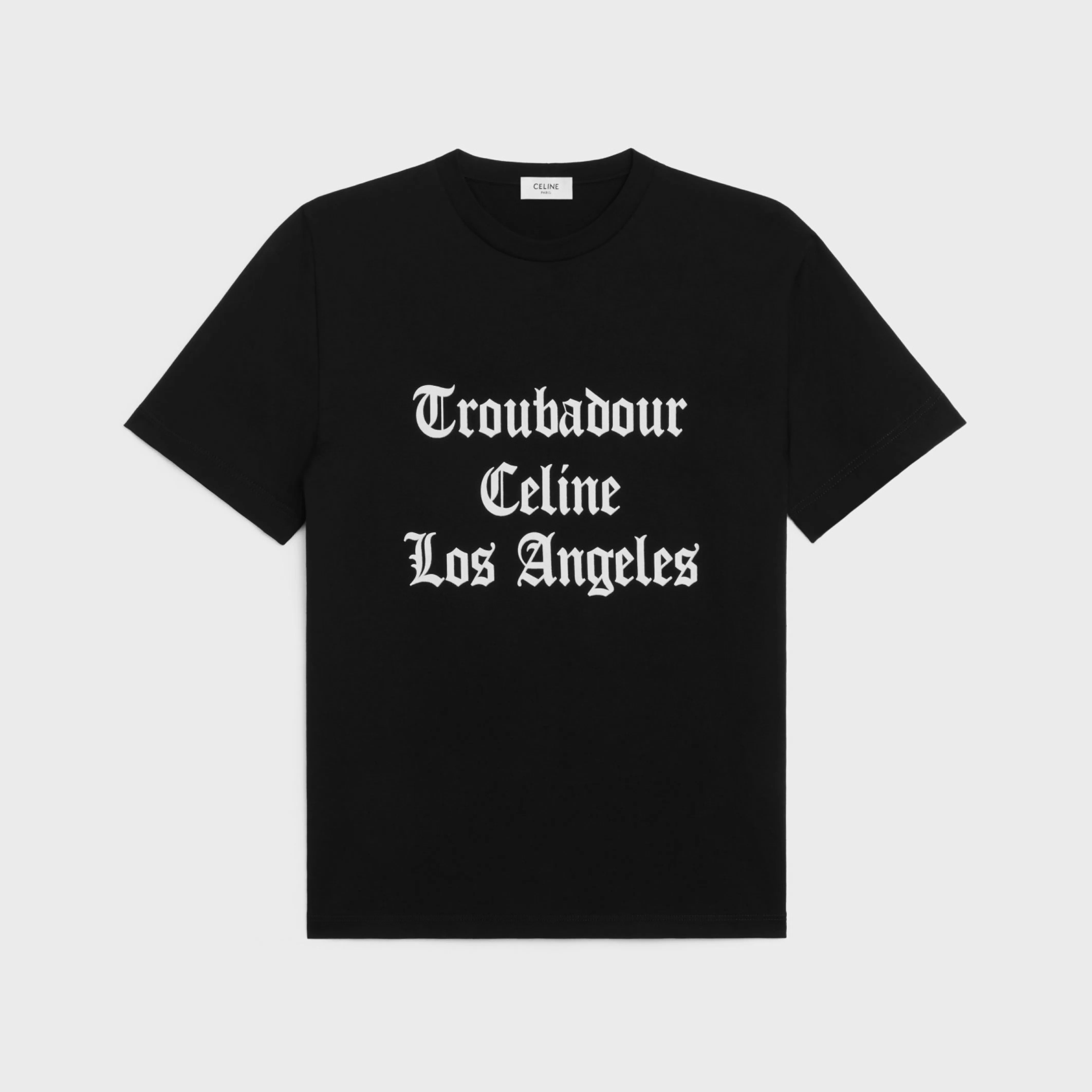 troubadour loose t-shirt in cotton jersey^CELINE Clearance