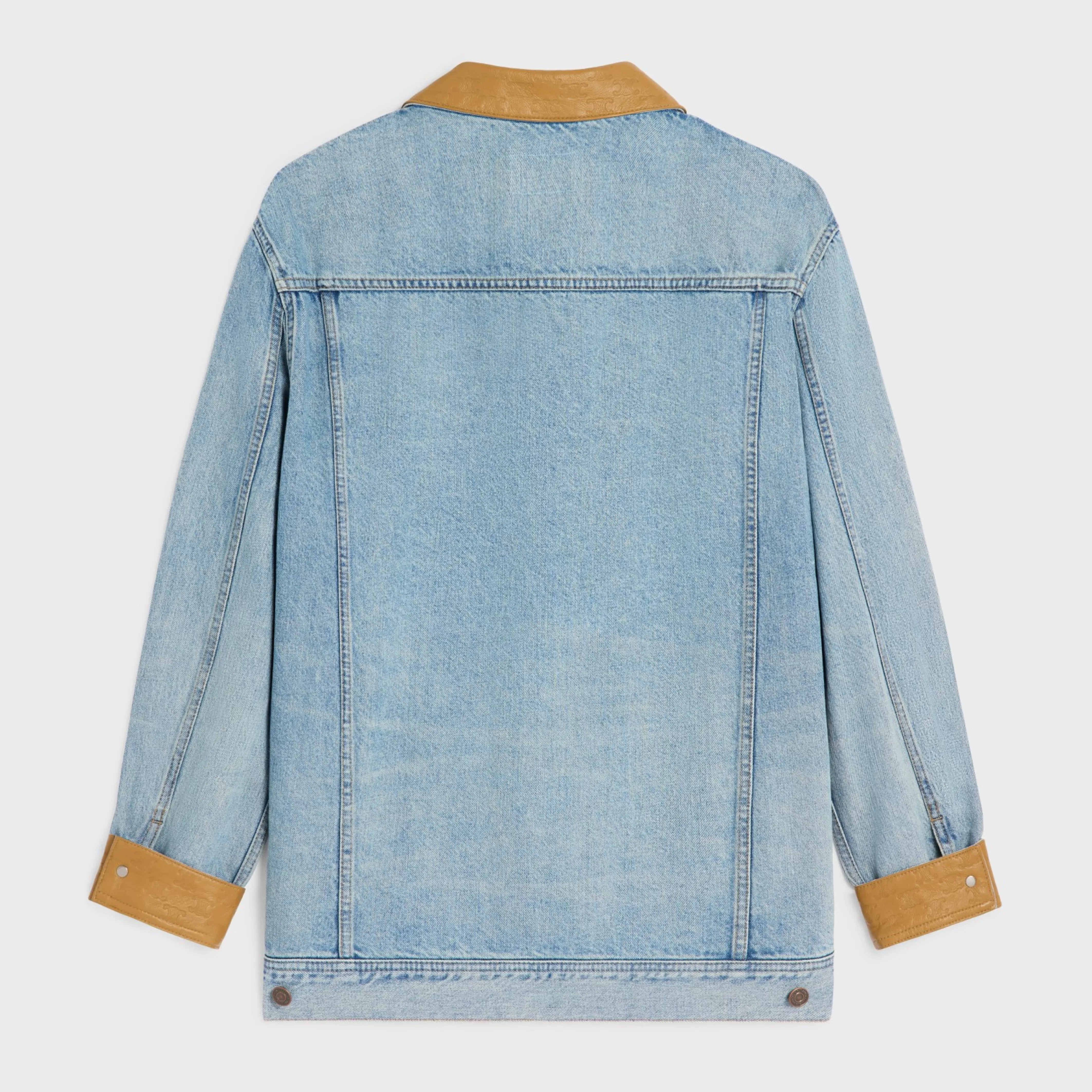 trucker jacket in blue eclipse wash denim^CELINE Flash Sale