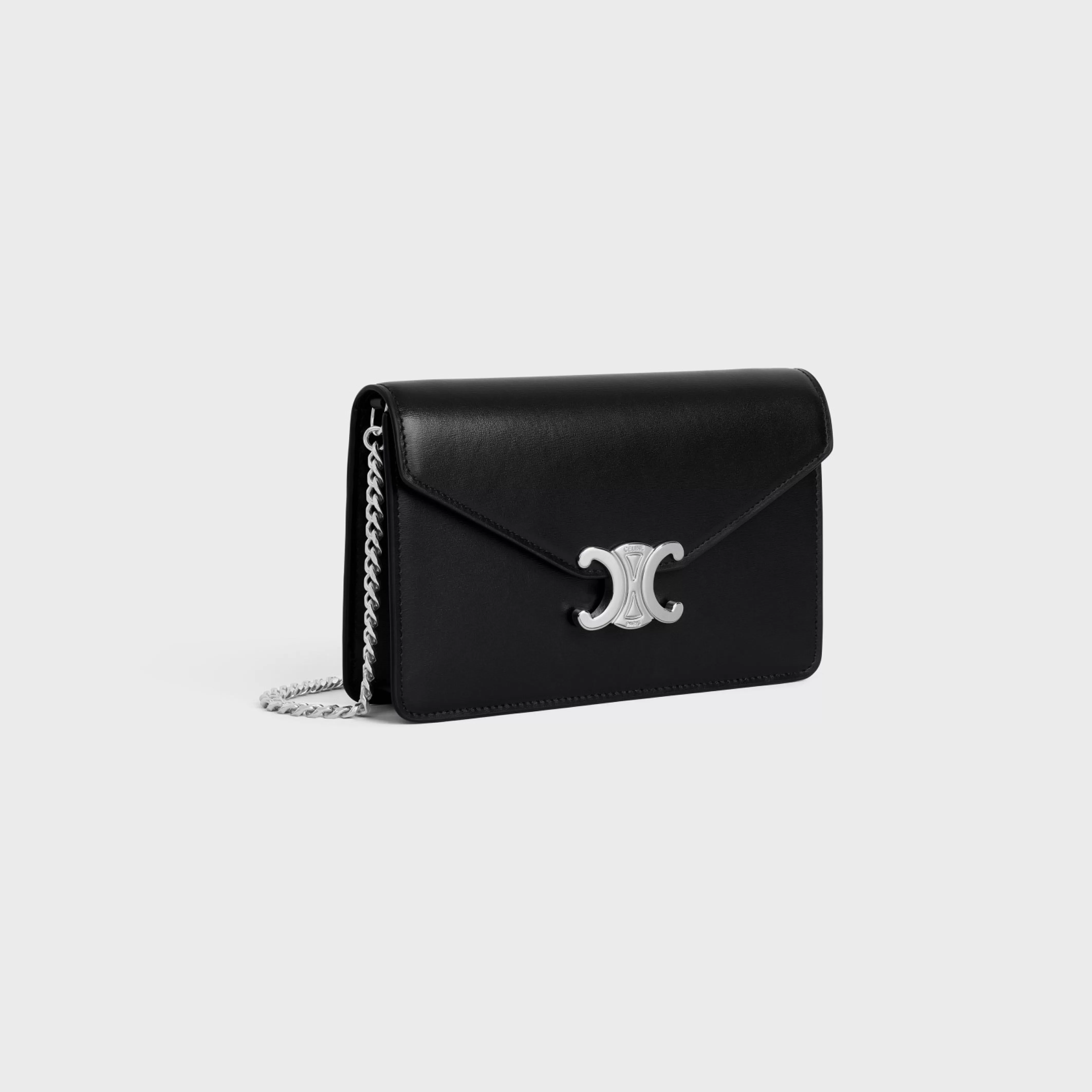 WALLET ON CHAIN MARGO in Shiny calfskin^CELINE Outlet