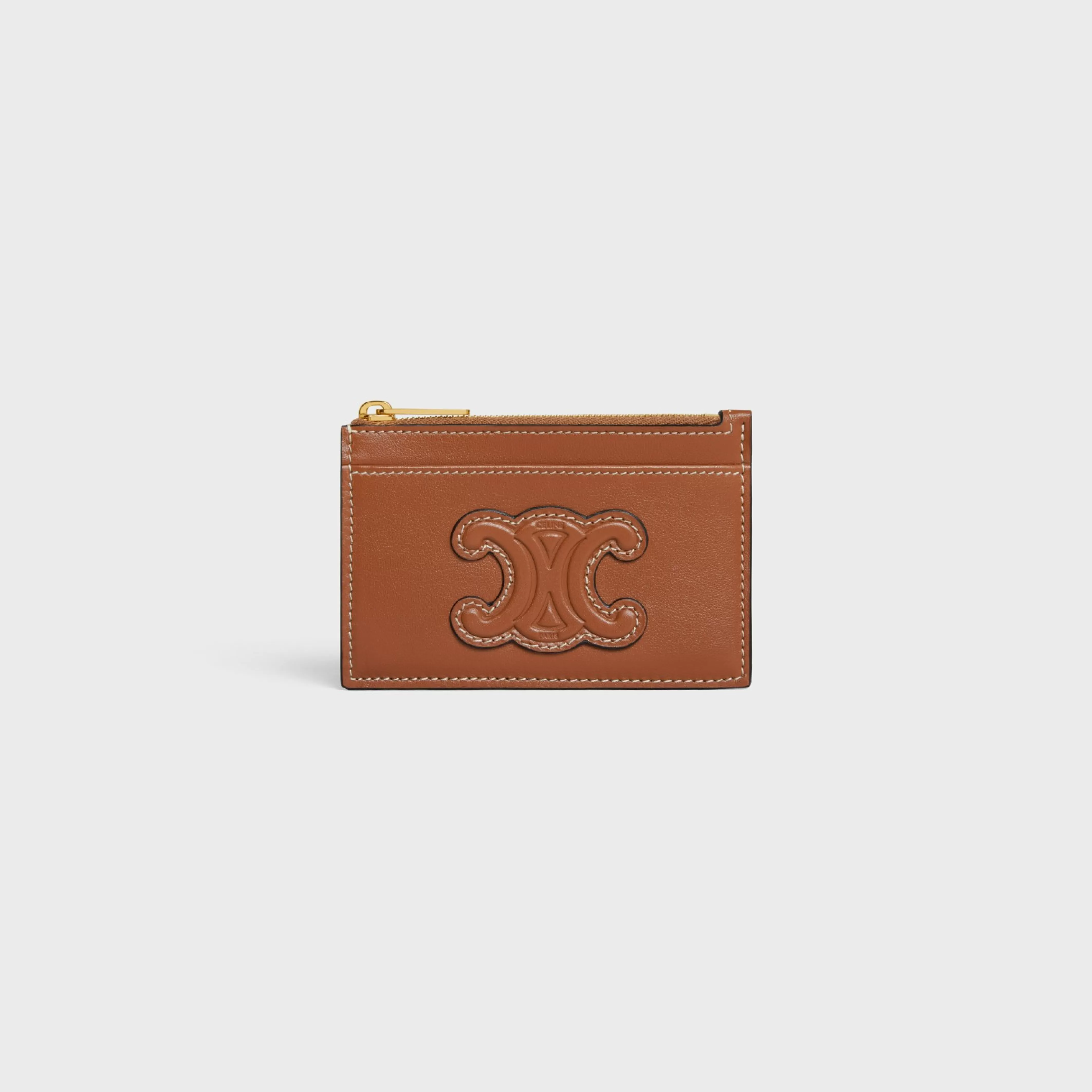 Zipped Card Holder in smooth lambskin^CELINE Online