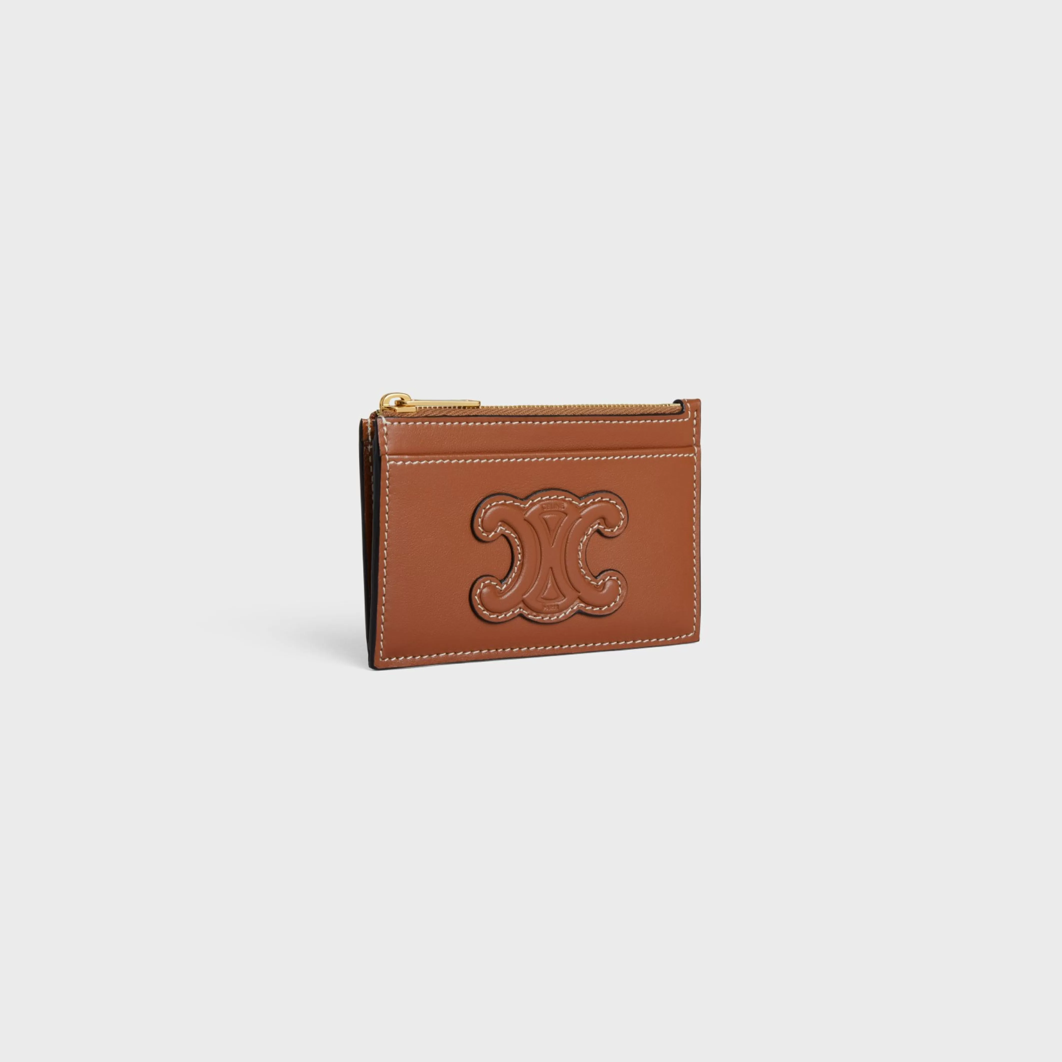 Zipped Card Holder in smooth lambskin^CELINE Online